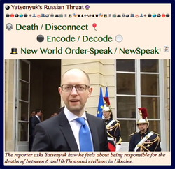 LMGNC - Yatsenyuk's Russian Threat