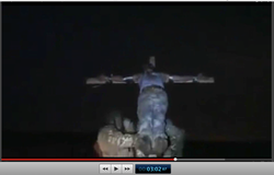 Pic 13. 20150425 BATALLION AZOV Crucifixtion w. Cross Burning !!! 18+ !!!.screenflow