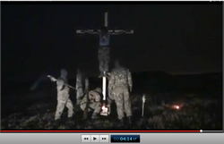 Pic 23.1. 20150425 BATALLION AZOV Crucifixtion w. Cross Burning !!! 18+ !!!.screenflow