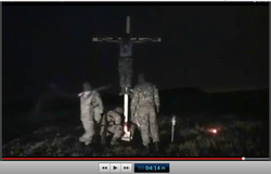 Pic 23.2. 20150425 BATALLION AZOV Crucifixtion w. Cross Burning !!! 18+ !!!.screenflow