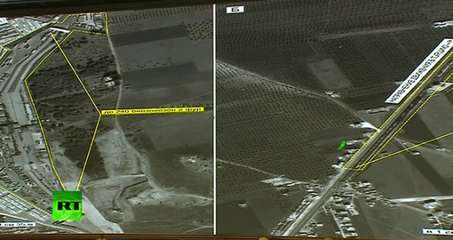 Pic 3. Russian MoD showcases footage of vehicles moving through Syrian-Turkish border, CVOEga8WoAAy8vP