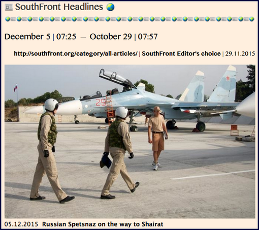 TITLE- 20151204 SOUTHFRONT Headlines
