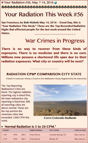 TITLE- Your Radiation #56, May 7-14, 2016