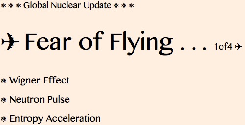 TITLE PLATE- Fear of Flying