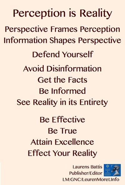 TITLE PLATE 1, Thought Experiments, Perception is Reality